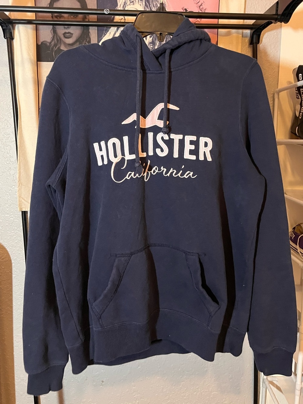Hollister California Logo Pullover Hoodie Women's Large